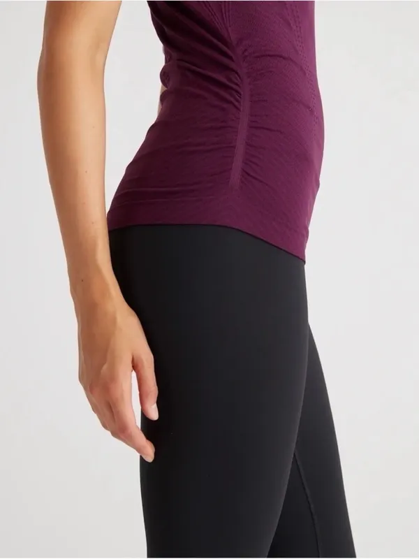 Quince Seamless Ruched Racerback Tank Size M - Image 2