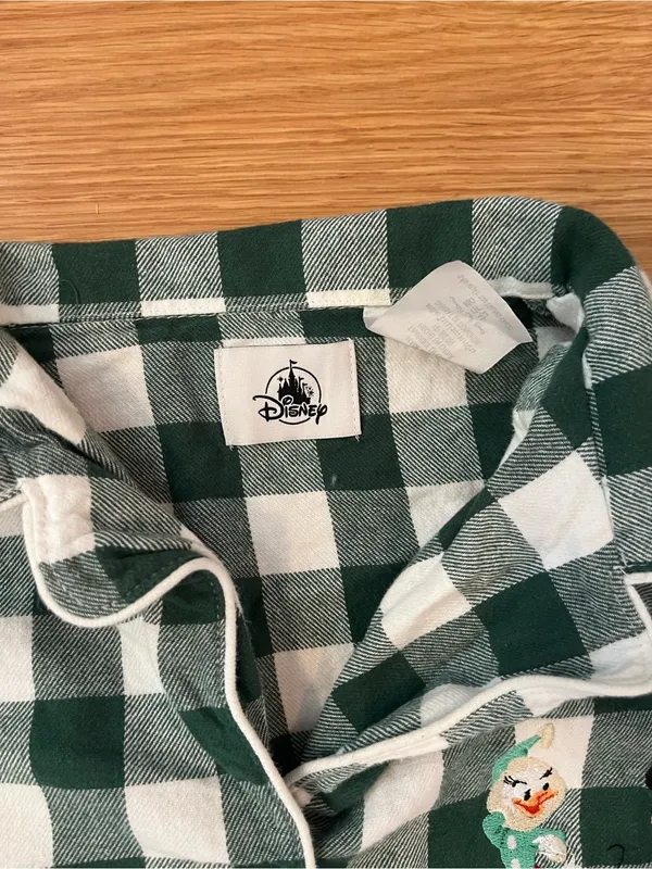 Disney Green and White Buffalo Check Women's Pajama Set - Image 6