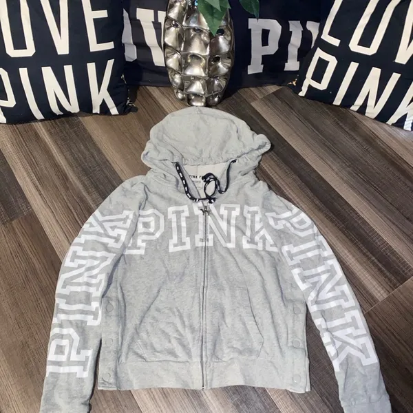 PINK Gray Hoodie - Image 5
