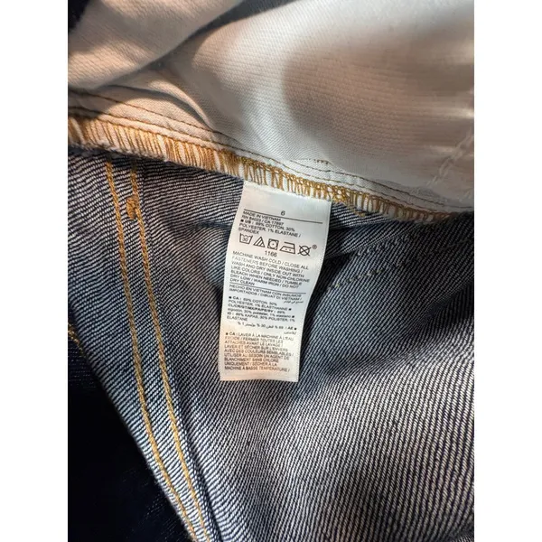 Old Navy Wow Wide Leg Jeans Womens 6 High Rise Dark Wash Denim Blue - Image 7