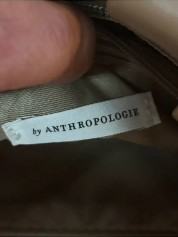 Anthropologie Neutral Coastal Preppy Minimalist Classic Woven Crossbody Bag - Image 5