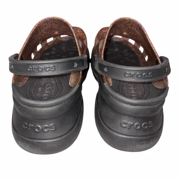 Crocs Classic Bae Translucent Glitter Platform Clogs Shoes Limited Edition 10 - Image 4