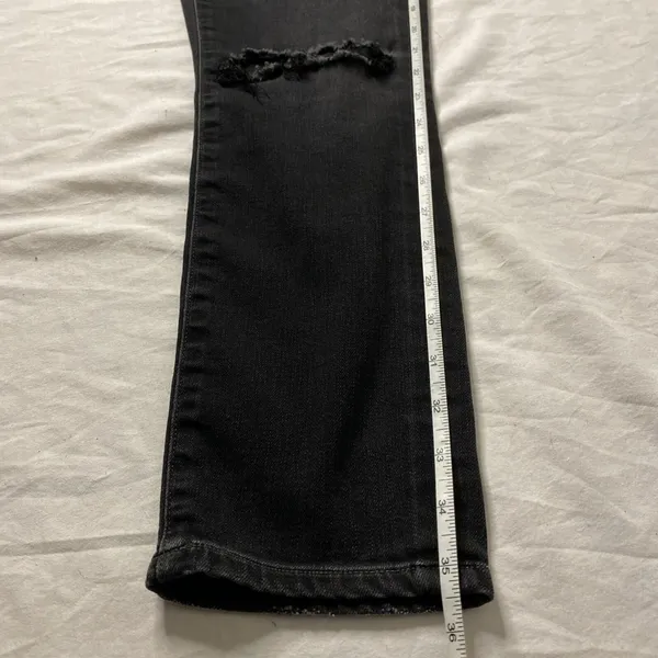 Citizens of Humanity Rocket Crop Women's Sz 25 Black Distressed Skinny Jeans EUC - Image 13
