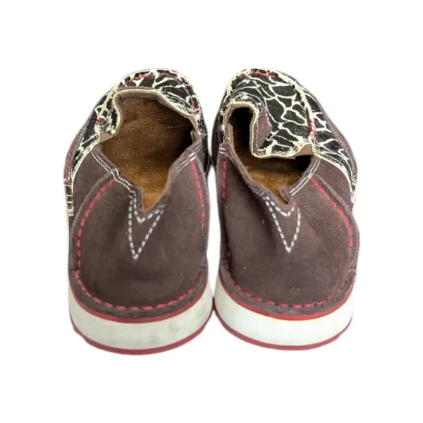 Ariat Cruiser Slip On Shoes Cow Animal Print Brown Womens 7 Western Southwestern - Image 5