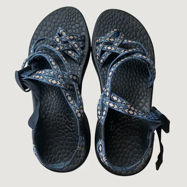 Chaco Z/Cloud X2 Womens 8 Blue Multi Strap Toe Loop Sport Sandals J106622 - Image 3