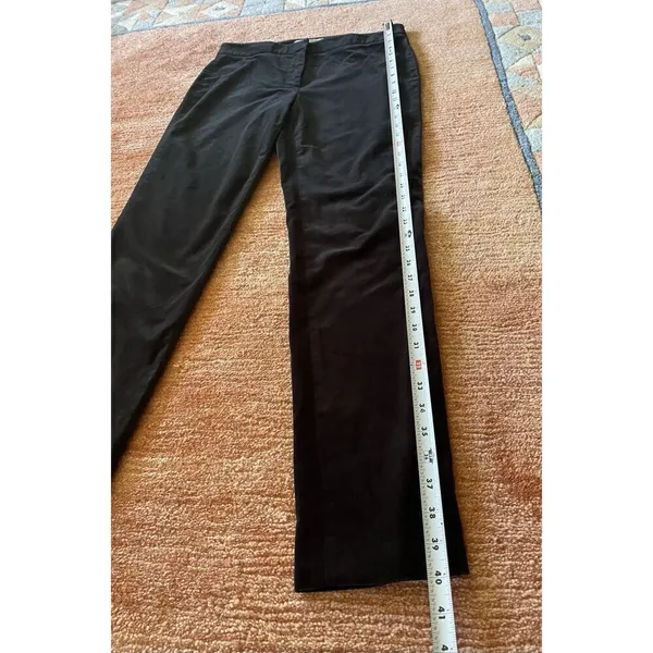 Tibi Pants Womens Size 4 Black Velvet Stretch Skinny Mid Rise Holiday - Image 5