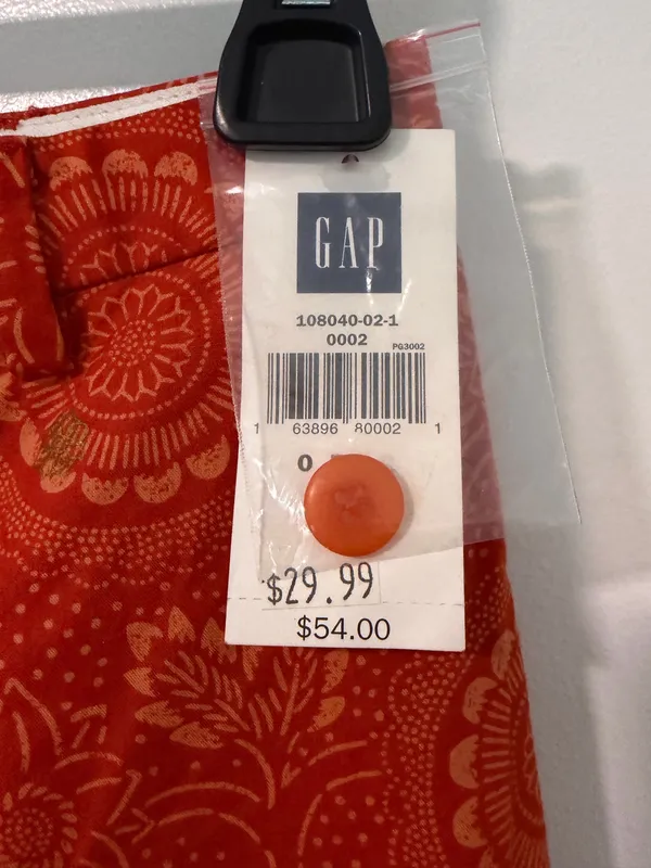 Gap Orange paisley pant - Image 5