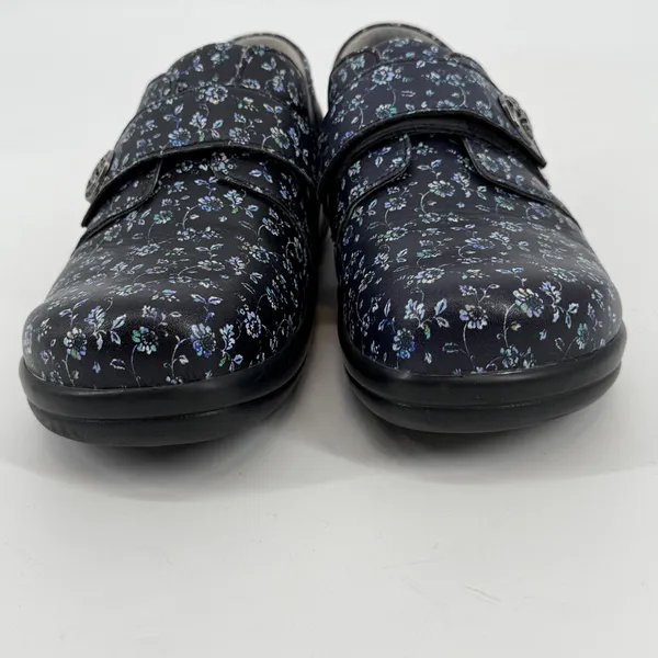 Alegria Floral Leather Comfort Shoes Hook Loop Strap Womens EU 41‎ - Image 3