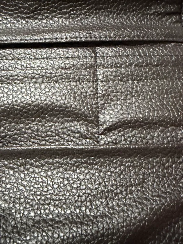 Vintage Woven Clutch Wallet Brown Beige Boho Evening Purse Pearl Accent Snap Closure - Image 3