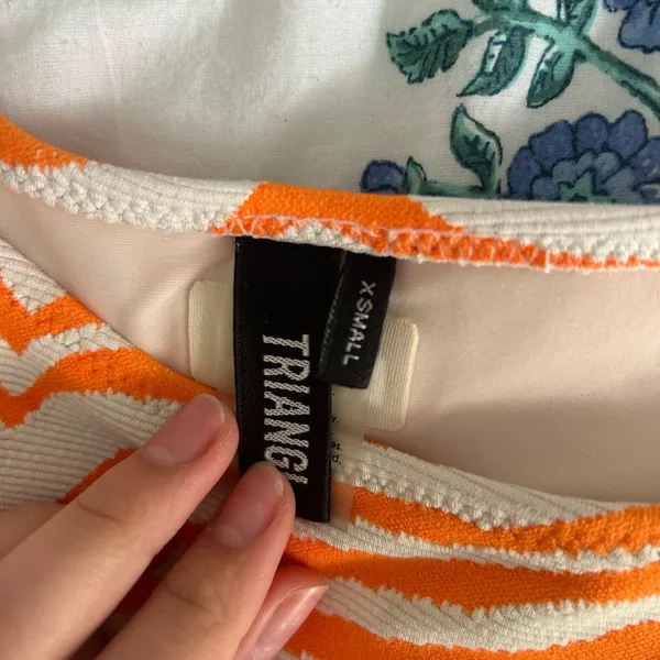 Triangl orange zebra bikini Size XS - Image 2