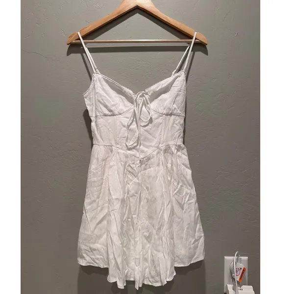 NWT Princess Polly White Ryrie Mini Dress Size US 2‎ Fairycore Girly Beach - Image 2