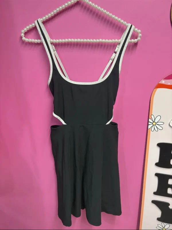 Abercrombie black cut out sides active dress XSP - Image 2