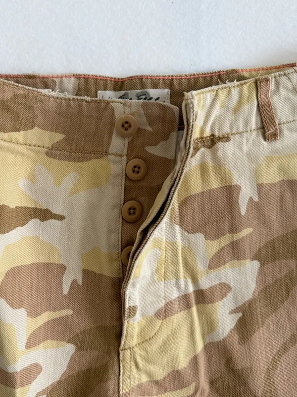 Free People Commander Cutoff Camo Raw Hem Cargo High Rise Shorts Desert Combo 12 - Image 13