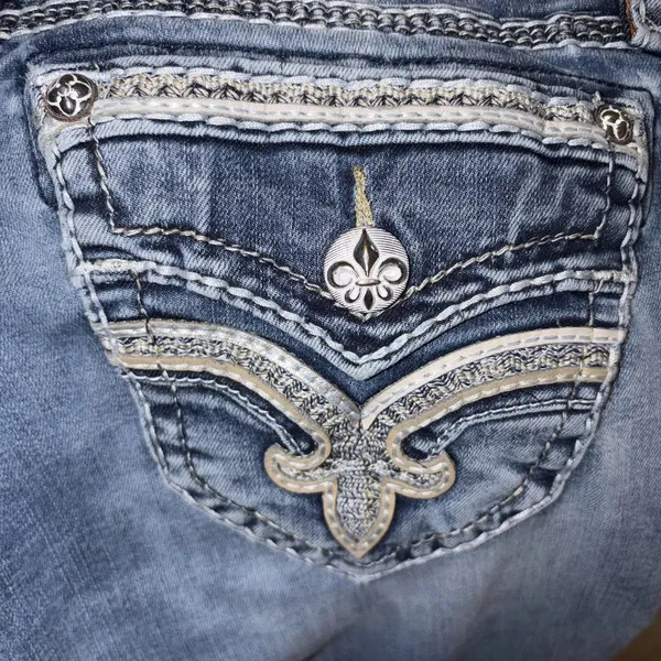 Rock Revival Lanlan Skinny Low Rise Jeans Womens size 26 Rodeo - Image 7