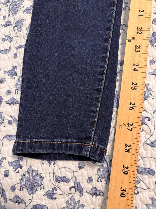 Flying Monkey womens size 31 stretch denim blue jeans skinny - Image 6