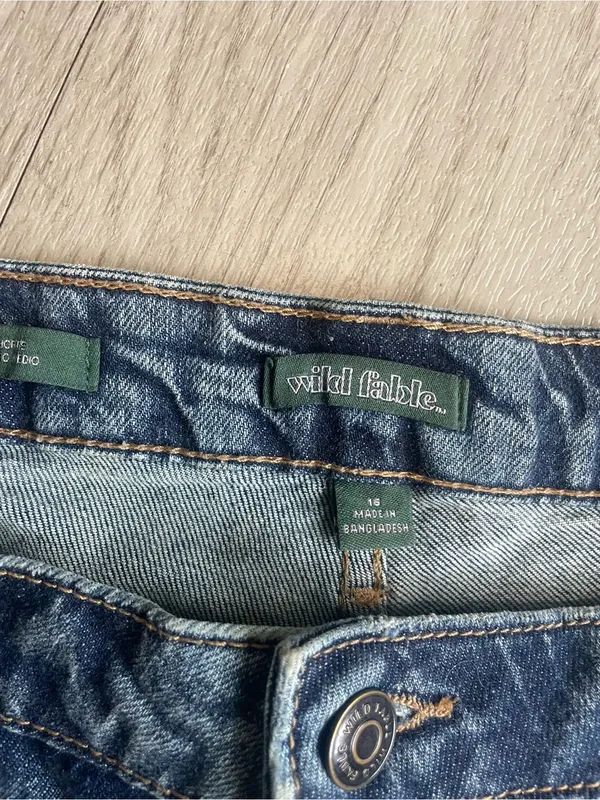 wild fable Distressed Denim Jean Shorts - Blue - Image 2