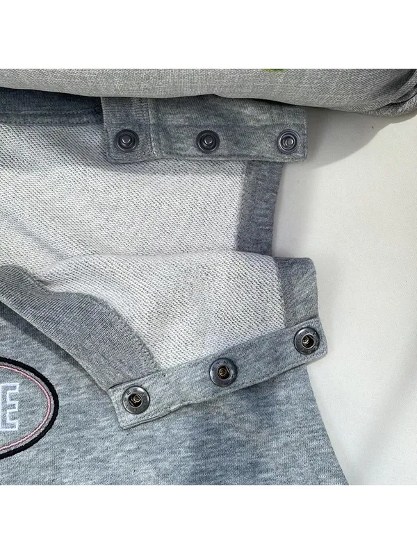 Nike Sportswear Varsity Short Romper NWT Grey Heather Size Medium - Image 9