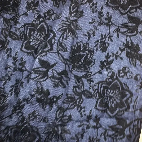 Vintage y2k fairycore flocked velvet denim skirt - Image 3
