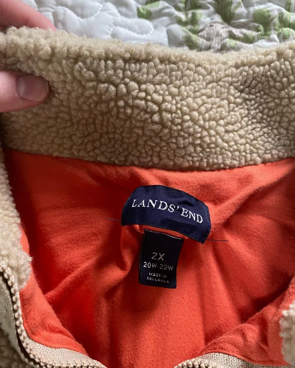 Lands' End tan pullover - Image 2