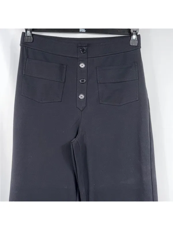 Halara Black High Waist Wide Leg Pants Size Unknown - Image 2