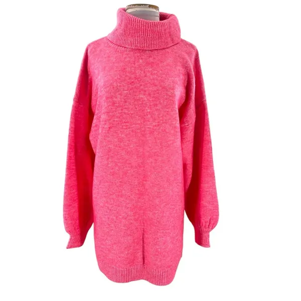Show Me‎ Your Mumu Chester Sweater Dress in Hot Pink Knit. NWT - Image 8