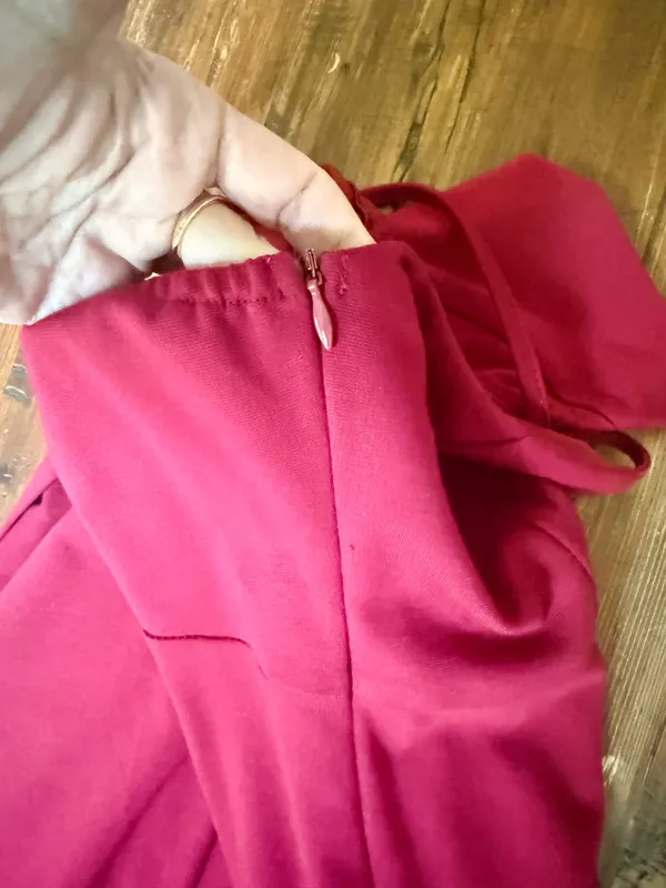 Zalalus Alli burgandy bodycon mini dress size small - Image 4