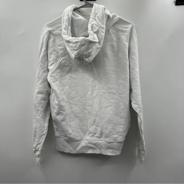 Reformation Tanner White & Blue Light Tie‎ Dye Long Sleeve Hoodie in Tornado XS - Image 5