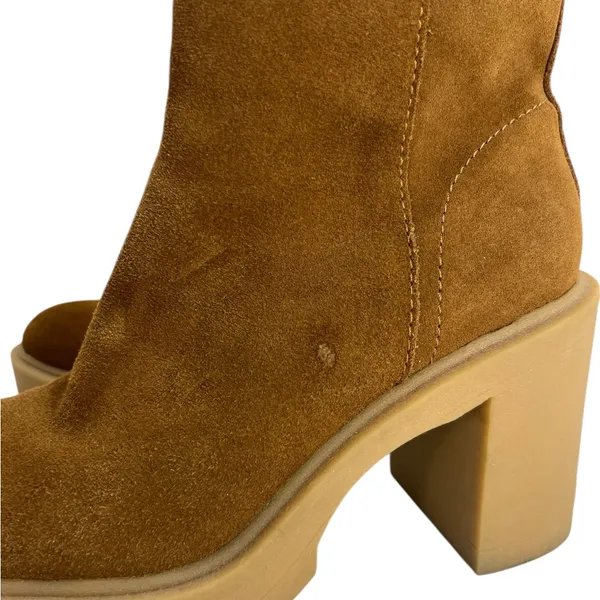 Dolce Vita Celia Suede Platform Boot Tan Size 7.5 - Image 6