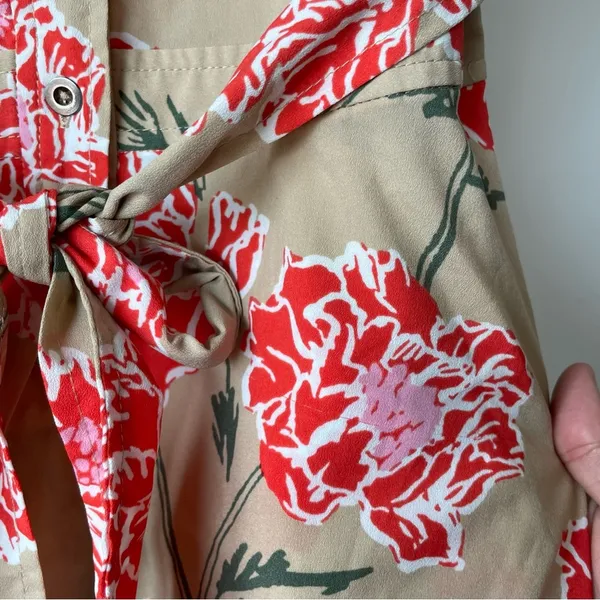 Banana Republic Button Up Floral Midi Dress - Image 4