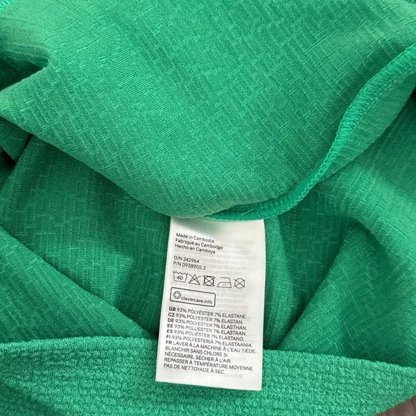 ZARA Divided green bodycon mini dress with thigh slit - Image 6