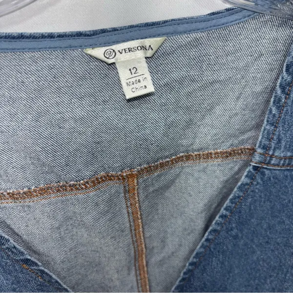 Versona Denim Cotton Romper - Image 2