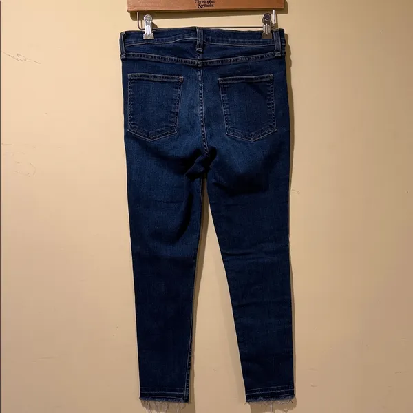 Women’s Veronica Beard Debbie 10” Skinny Jeans Wash Bright Blue - Image 5