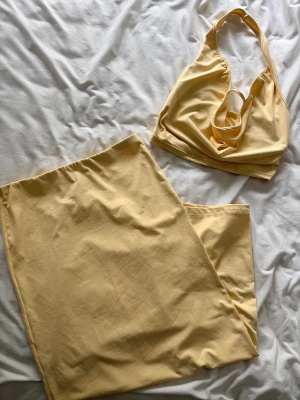 SHEIN halter top and skirt set - Image 3