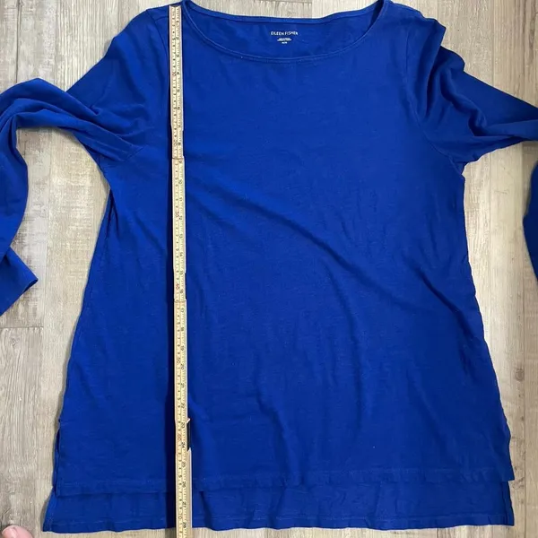 Eileen Fisher Fine Jersey Bateau Neck Tunic Size Medium - Image 6