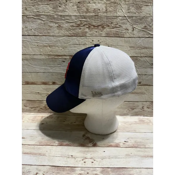 New Era Boston Red Sox Baseball Cap Hat Iridescent Snapback Adjustable Women's Blue - Image 4