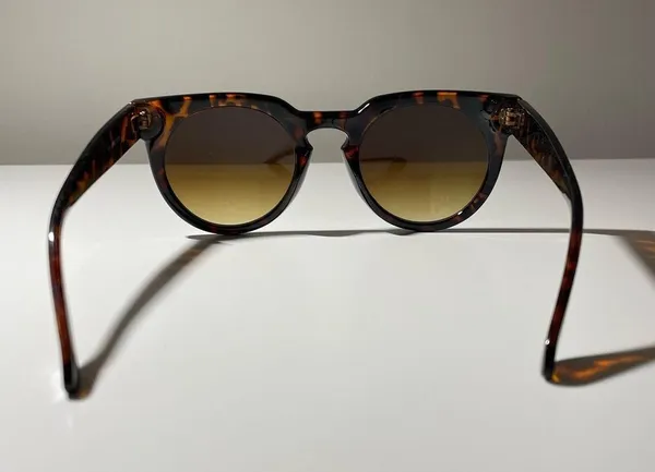 Oversized Rounded Sunglasses, Tortoise Shell, 50 - Image 2