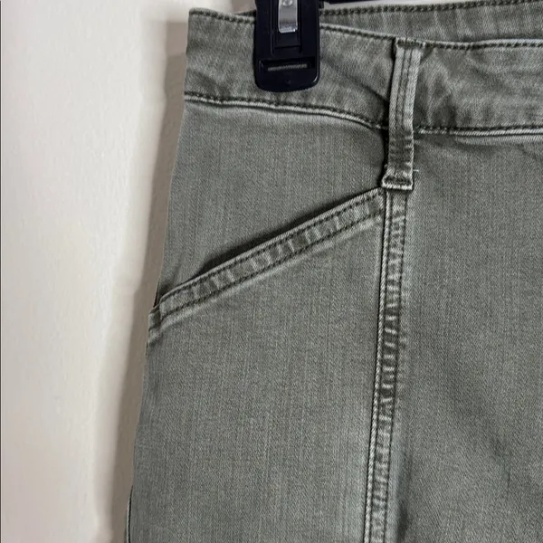 Pistola Hannah Cargo Khaki/Green Denim Zip Pocket Skinny Jeans Pants size 29 - Image 7