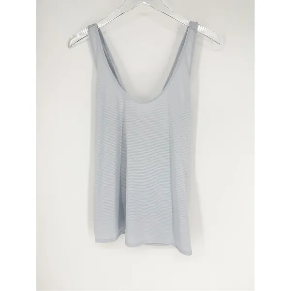 Athleta‎ Lightweight Strappy Back Tank Top Women's L Blue Activewear Workout - Image 2