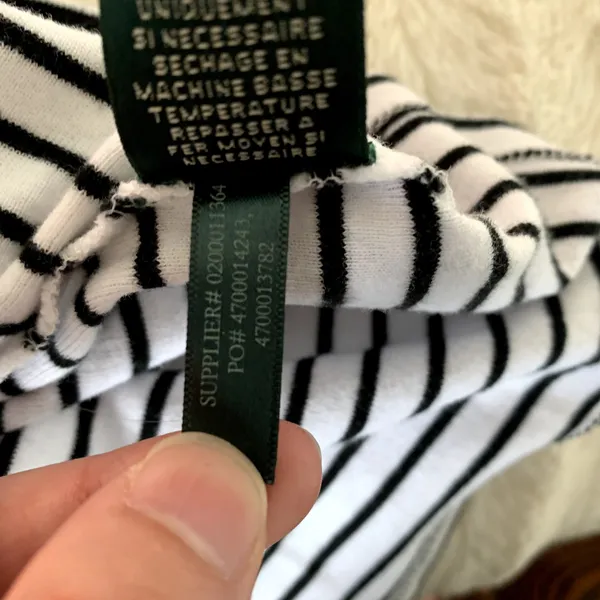 5/$25 Lauren Ralph‎ Lauren Striped T-shirt - Image 10