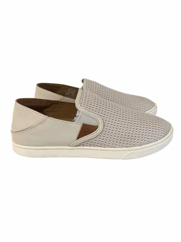 OluKai Pehuea Breathable Slip-On Shoes Tapa Cream Size Women’s 9 - Image 2