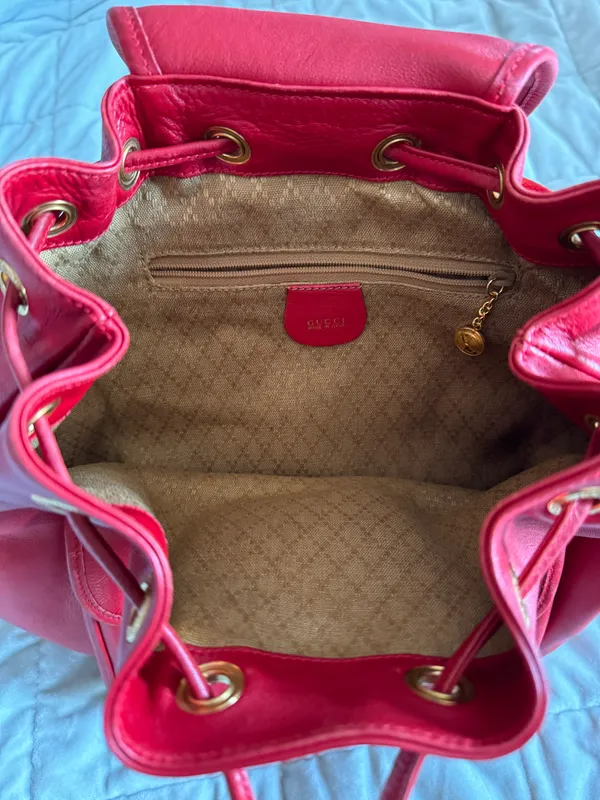 Gucci Leather Backpack - Image 9