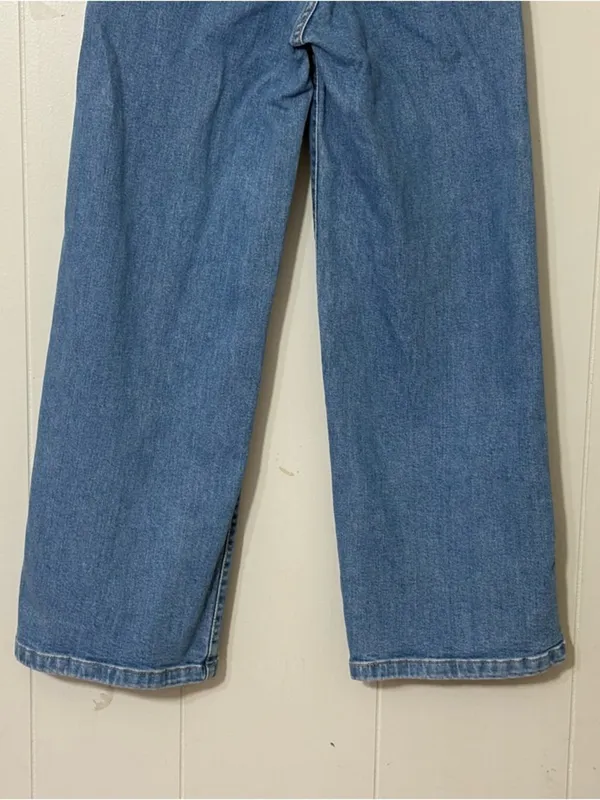 Levi’s Mile High Wide Leg Cropped Jeans Women’s Size 25 High Rise Button Fly - Image 8