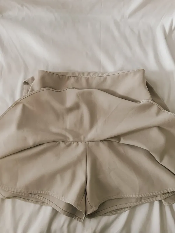 ZARA Tan Belted Tie Mini Skirt - Image 5