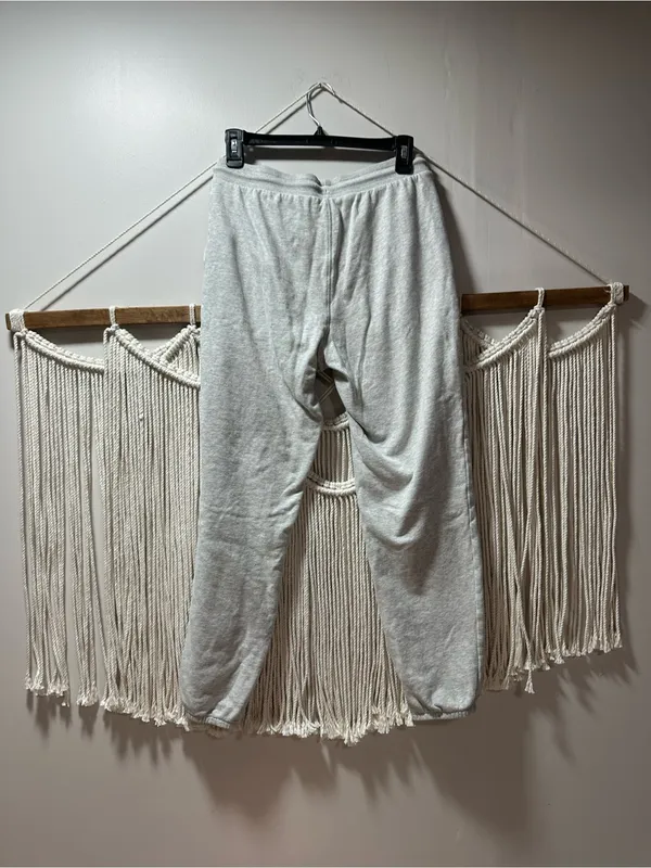 American Eagle Outfitters Heather Gray Cozy Drawstring Joggers - Image 3