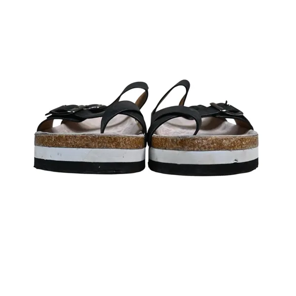 Boutique by Corkys Women's 9 Tan Line Sandal in Black Metallic - Image 2