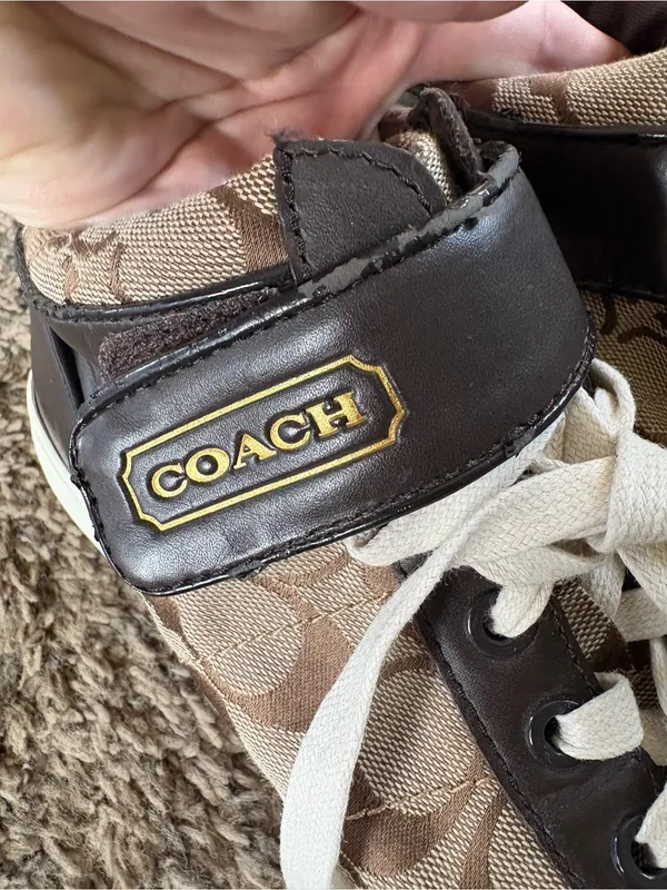 Coach Zoey High-Top Sneakers size 7M - Image 2