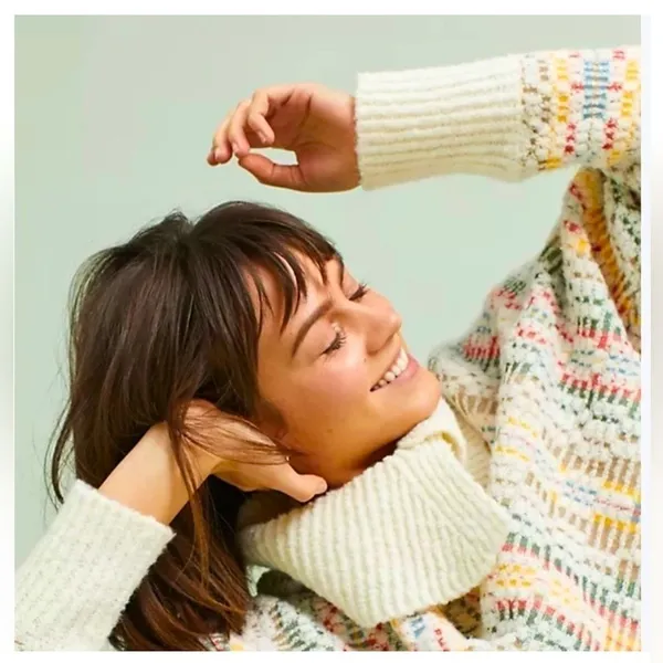 Anthropologie Sleeping on Snow Cream Sweater Pullover - Image 10