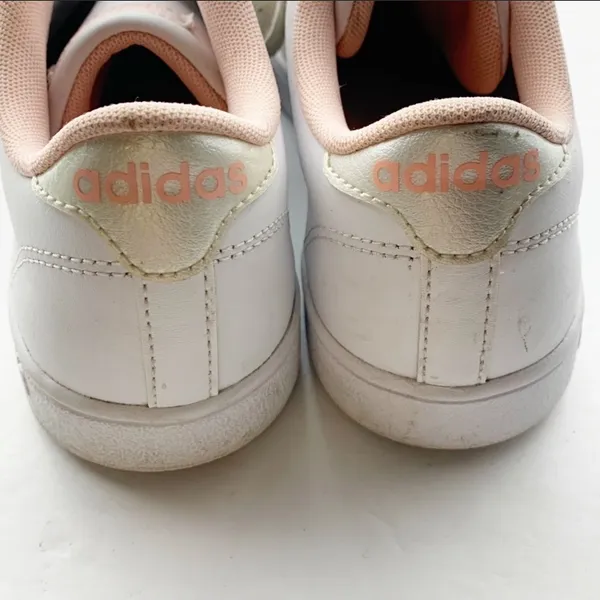 Adidas Size‎ 5 Neo Baseline White Rose Gold Three Stripe Sneaker - Image 5