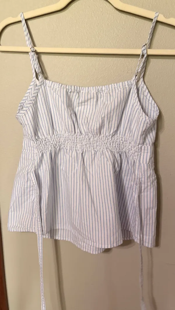 PacSun Striped baby doll top blue - Image 2