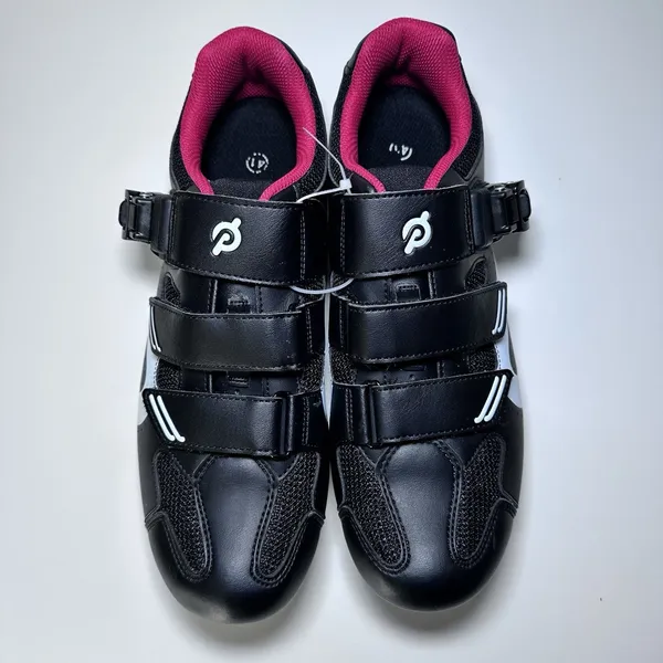 Peloton Cycling Shoes Unisex Size 41 Black Red Cleats Included Indoor Spin Bike - Image 5